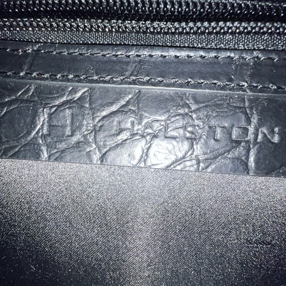 H by Halston Croc-Embossed 2-Way Leather Bag - Picture 5 of 14